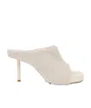 Jacquemus Fabric Mules In Nude