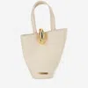Jacquemus Ivory The Small Bambola Bucket Bag In White