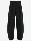 Jacquemus 'le Pantalon Paseo' Black Pants With Belt Loops And Wide Leg