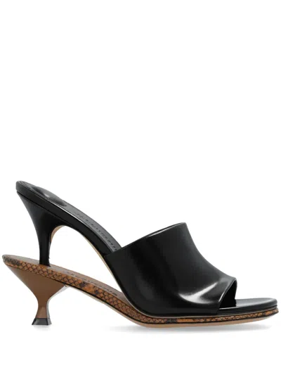 Jacquemus Les Doubles Mules Heeled Mules In Black