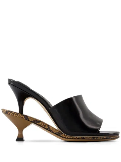 Jacquemus 110mm Le Doubles Mules In Black