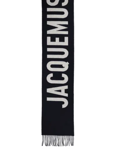 Jacquemus 180cm X 35cm Wool Scarf, Unisex In Black