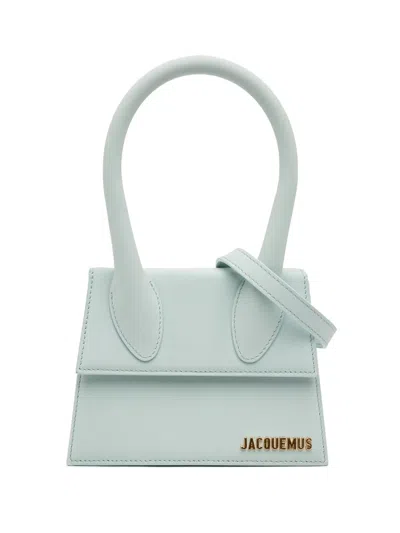 Pre-owned Jacquemus 2010-2026 Leather Le Chiquito Moyen Satchel In Blue