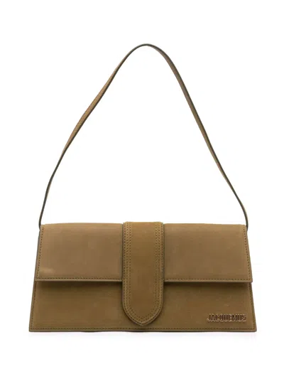 Pre-owned Jacquemus 2010-2026 Suede Le Bambino Long Shoulder Bag In Brown