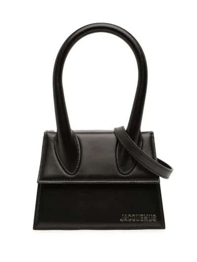 Pre-owned Jacquemus 2017-2018 Leather Le Chiquito Moyen Satchel In Black