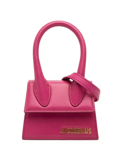 Pre-owned Jacquemus 2018-2025 Mini Leather Le Chiquito Satchel In Pink