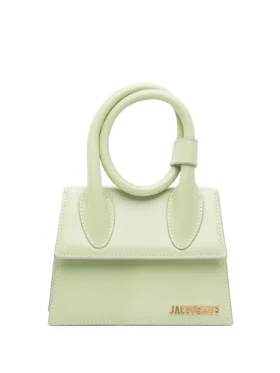 Pre-owned Jacquemus 2019-2025 Leather Le Chiquito Noeud Satchel In Green