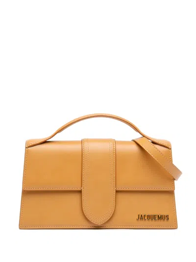 Pre-owned Jacquemus 2020-2025 Leather Le Grand Bambino Satchel In Brown