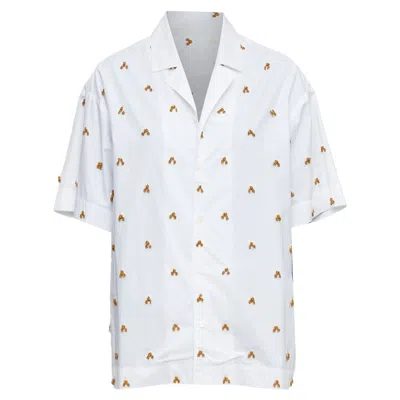 Jacquemus 2021 L'amour La Chemise Ble White Glass Embellished Shirt