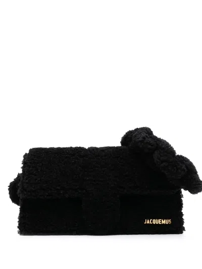 Pre-owned Jacquemus 2024-2025 Shearling Le Bambidou Shoulder Bag