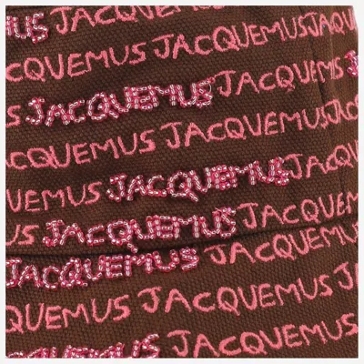 Jacquemus 235ac451 Logo-embroidered Cotton Bucket Hat In Multicolor