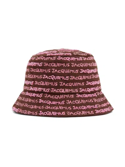 Jacquemus 235ac4515035850 Logo-embroidered Cotton Bucket Hat In Multi