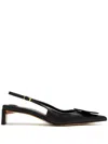 Jacquemus Pointed Toe Pumps With Geometric Embellishments In Black  