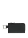 Jacquemus Le Porte-zippé Cuerda Cardholder In Calfskin Leather In Black  