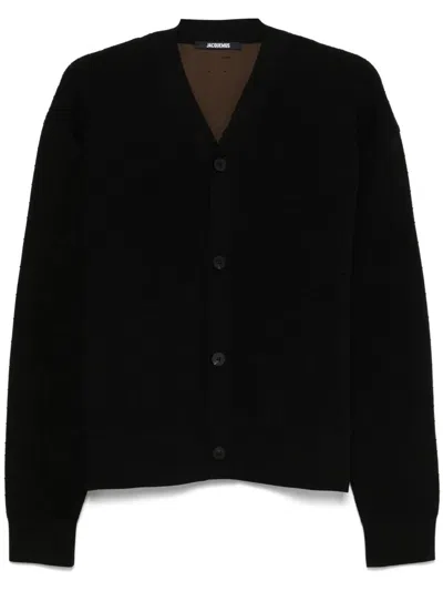 Jacquemus The Scala Cardigan In Black