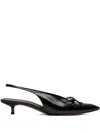 Jacquemus Cubisto 40mm Slingback Pumps In Black