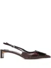 Jacquemus Les Slingbacks Duelo B Pumps Women In Brown