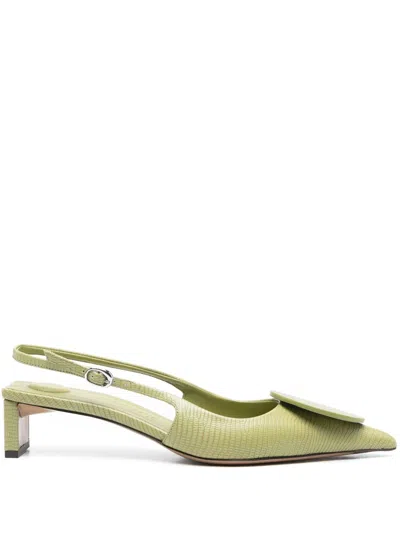 JACQUEMUS 40MM THE LOW DUELO SLINGBACK PUMPS