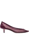 Jacquemus Women Tourni Low-heeled Pumps In Purple