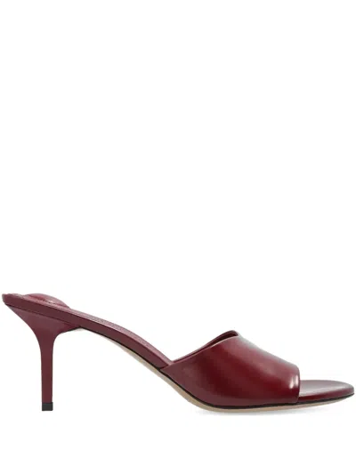 JACQUEMUS 70MM CUBISTO LEATHER SANDALS
