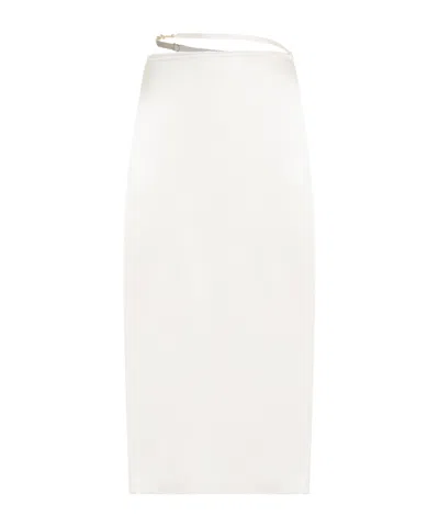 Jacquemus A-shaped Skirt In White