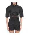 Jacquemus A Short Sleeved Shirt In Black