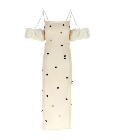 JACQUEMUS A SHOULDER-LENGTH DRESS