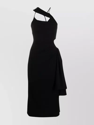 Jacquemus La Robe Abanada In Black