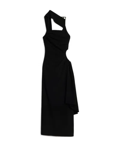 オールインワン・サロペット Jacquemus Draped Black Dresses Draped Maxi Dress (251DR105-1555-BLACK)