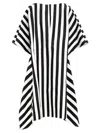 Jacquemus Womens Jacquard Medium Stripes Moisson Striped Cotton And Silk Tunic In Black