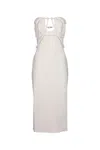 Jacquemus La Robe Bikini Strapless Midi Dress In Multi