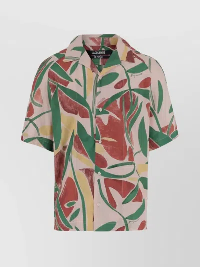 JACQUEMUS ABSTRACT BOLD LIGHTWEIGHT MULTI-COLOUR SHORT SLEEVES