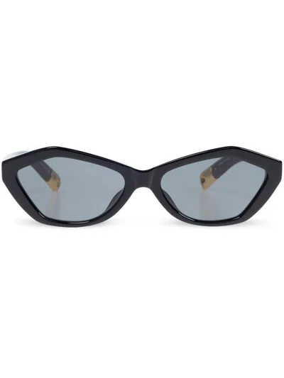 Jacquemus Les Lunettes Bambino Cat-eye Sunglasses In Black