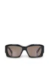 Jacquemus Rectangular-frame Sunglasses In Black