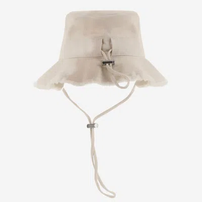 Jacquemus Acu00002ae00014 Bucket Hat In Neutral