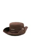 Jacquemus Acu00721aw00700 880 Dark Brown In Brown