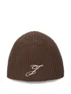 Jacquemus Le Bonnet Espiral Merino Wool Beanie In Brown