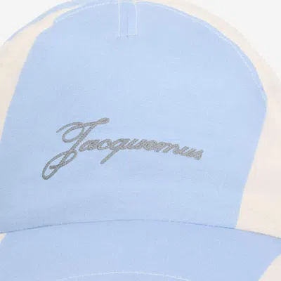Jacquemus Acu00799aw00753 Embroidered Logo Baseball Cap In Blue