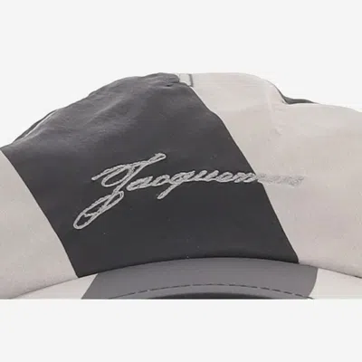 Jacquemus Acu00799aw00753 Striped Polyamide Baseball Cap In Multicolor