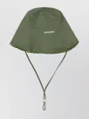 Jacquemus Adjustable Cotton Bob Hat With Frayed Edge