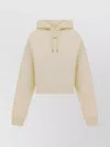 Jacquemus Cotton Hoodie With Drawstring Hood And Ribbed Details
