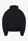 Jacquemus Aero Zip-up Bomber Jacket In Black