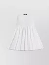 Jacquemus Flared High-waisted Midi Skirt With Distinctive Metal Loop