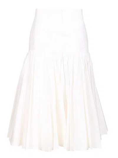 JACQUEMUS AGAVE SKIRTS WHITE