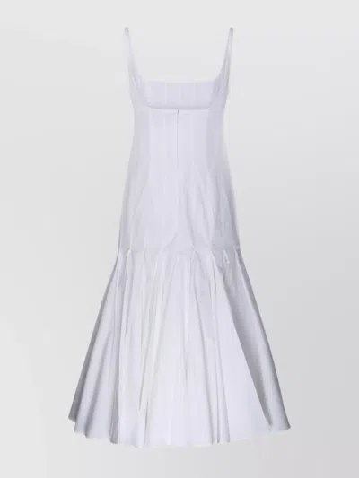 JACQUEMUS AGAVE SLEEVELESS SQUARE NECK DRESS