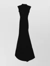 Jacquemus Womens Black La Robe Alba Cap-sleeves Stretch-woven Maxi Dress In Black