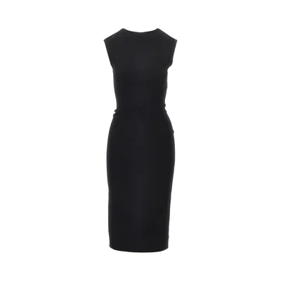Jacquemus 'alba' Midi Dress In Black