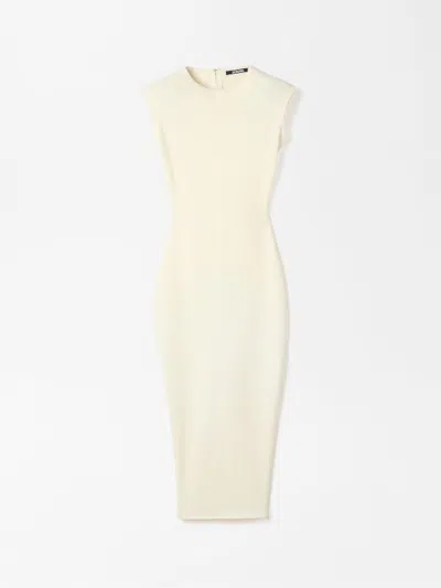 Jacquemus The Alba Midi Dress In Yellow