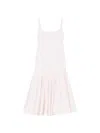 Jacquemus Agave Flared Midi Dress With Square Neckline In Multi