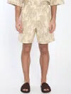 Jacquemus Aloe Bermuda Shorts In Beige
